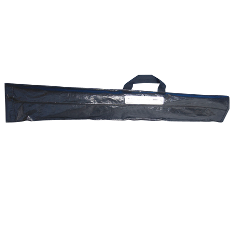Picture of a black long carry case on a white backdrop