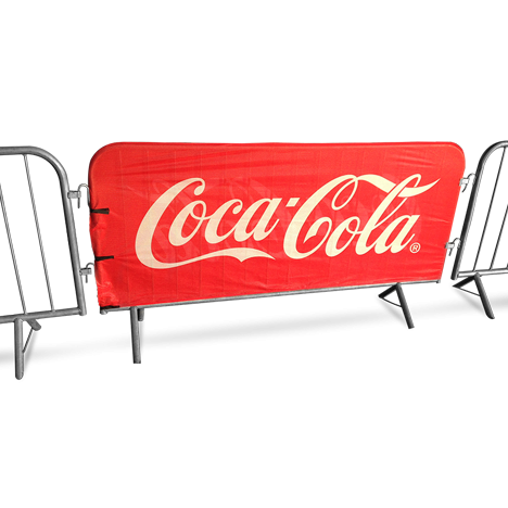Picture of a red Coca Cola branded barrier jacket